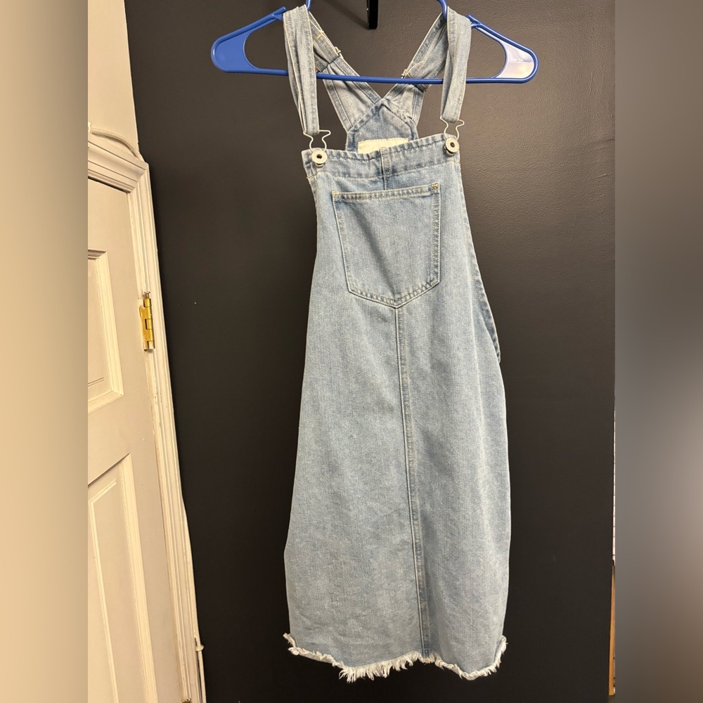 Cotton On Blue Denim Overall Dress